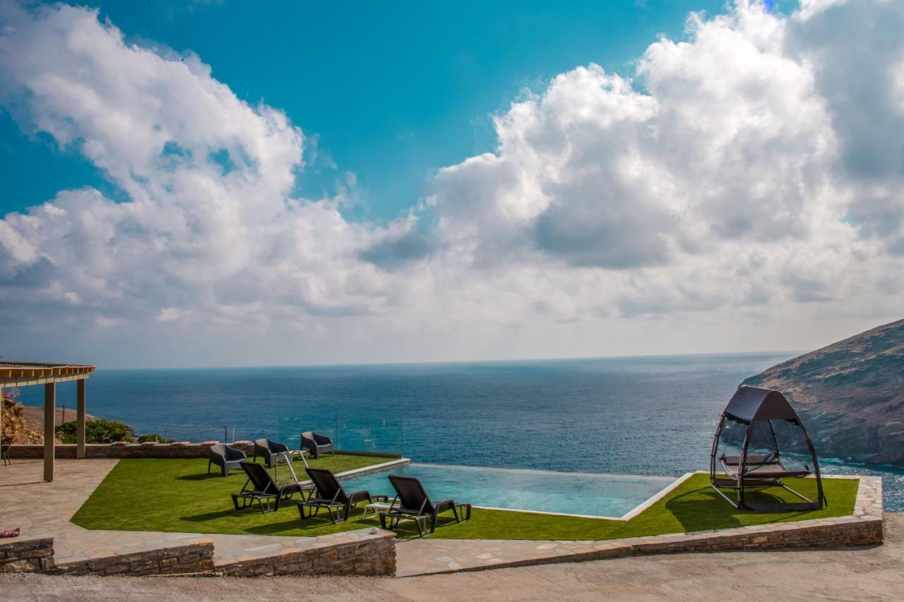 Anastasis Luxury Villa Andros With Heated Pool Sineti Exterior photo